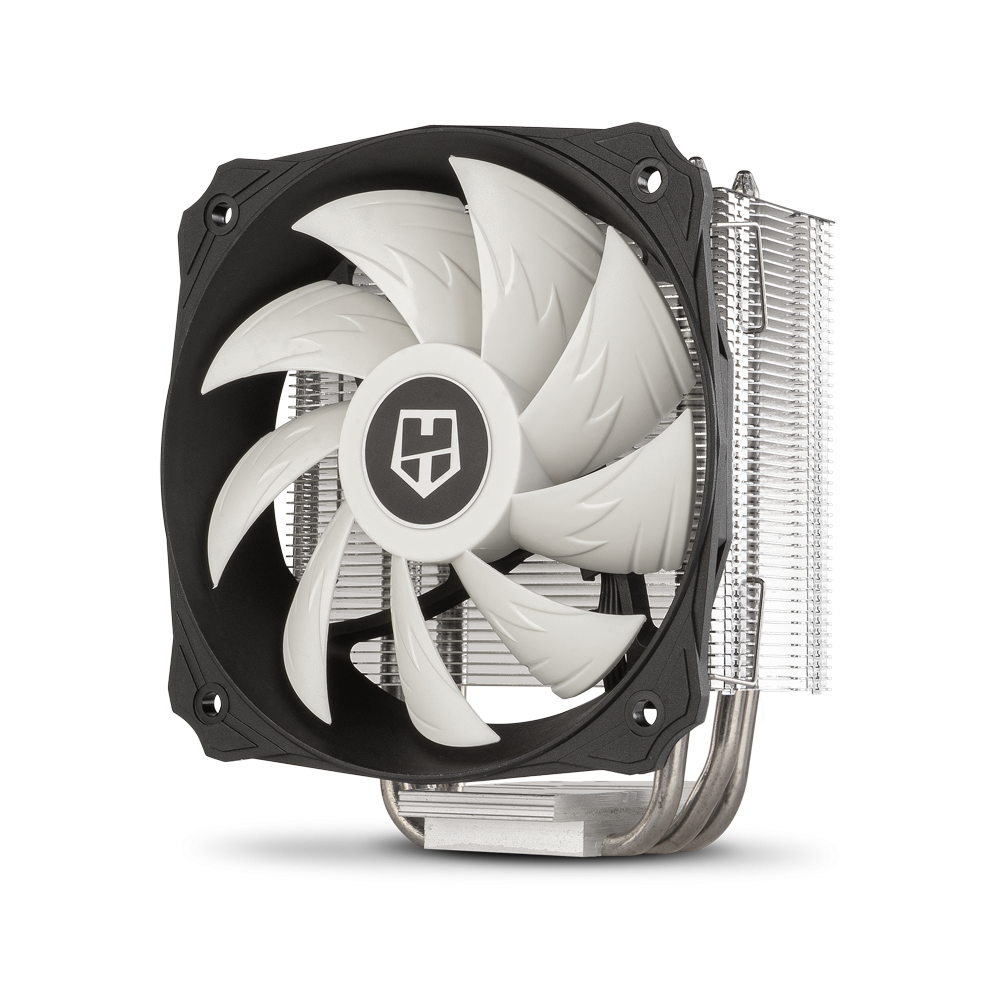 NOX H-212 Procesador Enfriador 12 cm Aluminio, Negro, Blanco 1 pieza(s)