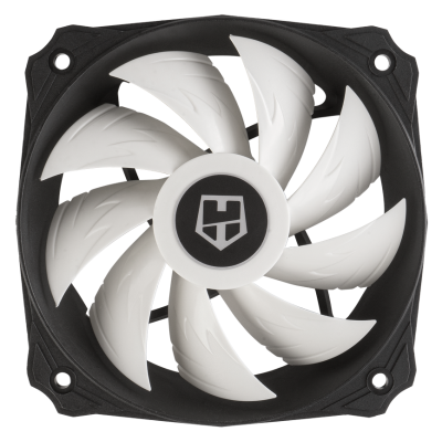 NOX H-212 Procesador Enfriador 12 cm Aluminio, Negro, Blanco 1 pieza(s)