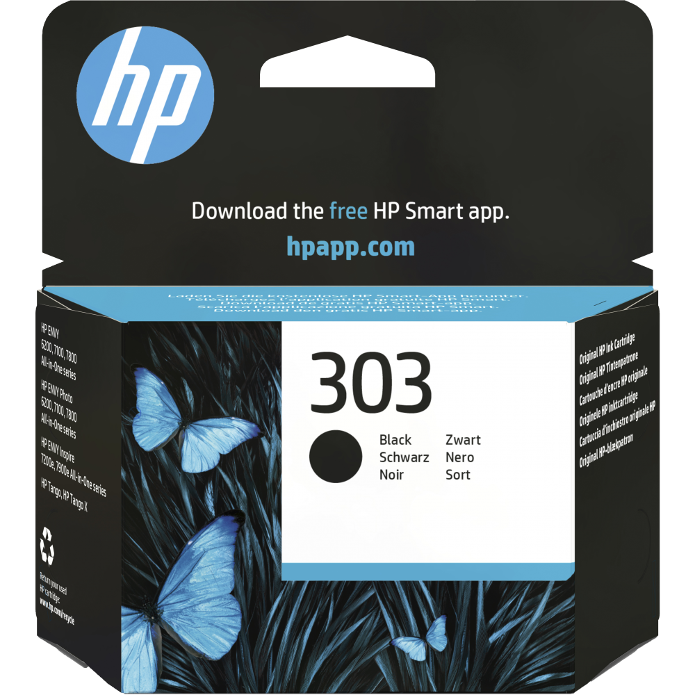 HP Cartucho de tinta Original 303 negro