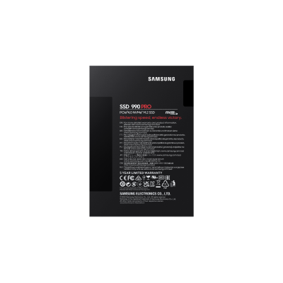 Samsung 990 PRO 2 TB M.2 PCI Express 4.0 NVMe V-NAND MLC