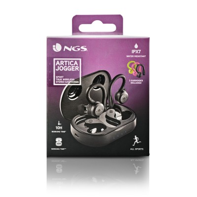 NGS ARTICA JOGGER Auriculares Inalámbrico Dentro de oído LlamadasMúsica Bluetooth Negro, Verde claro, Rosa