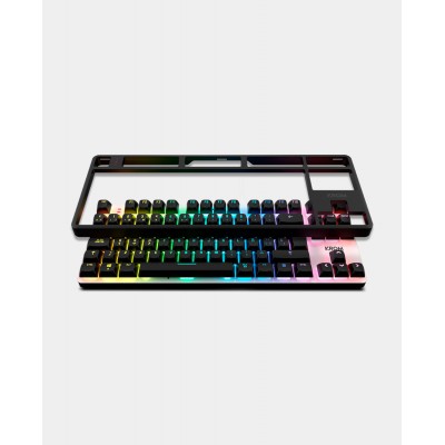 Krom NXKROMKERNELPROSP teclado Juego USB + RF Wireless + Bluetooth QWERTY Español Negro, Blanco