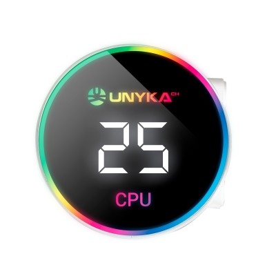 UNYKAch AquaStorm White 360 Procesador Kit de refrigeración líquida 12 cm Blanco 1 pieza(s)