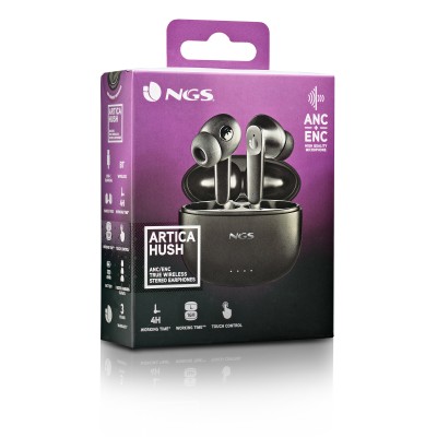 NGS ARTICA HUSH Auriculares Inalámbrico Dentro de oído LlamadasMúsica Bluetooth Negro