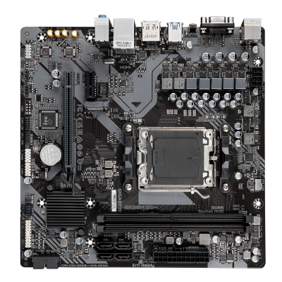GIGABYTE B650M S2H Placa base - AMD Ryzen serie 9000, VRM de 5+2+2 fases, hasta 6400 MHz DDR5 (OC), 1xPCIe 4.0 M.2, LAN GbE, US