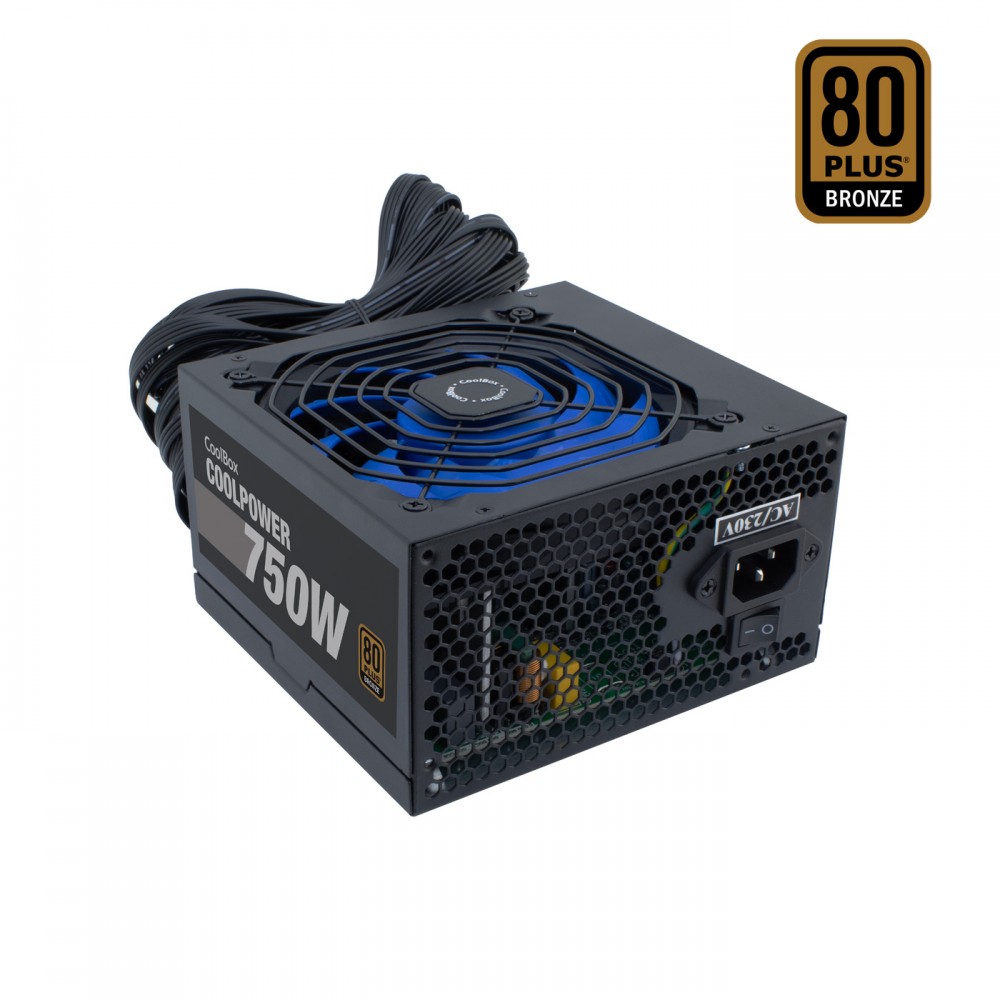 CoolBox CoolPower 750W unidad de fuente de alimentación 20+4 pin ATX ATX Negro