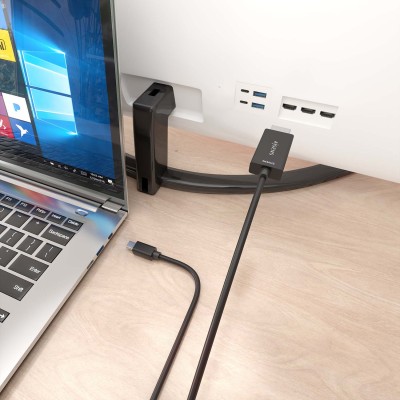 AISENS Cable conversor MINI DP a HDMI 4K@60Hz, MINI DPM-HDMIM, Negro, 0.6m