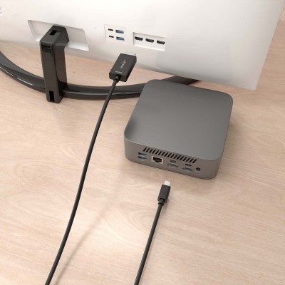 AISENS Cable conversor MINI DP a HDMI 4K@60Hz, MINI DPM-HDMIM, Negro, 0.6m