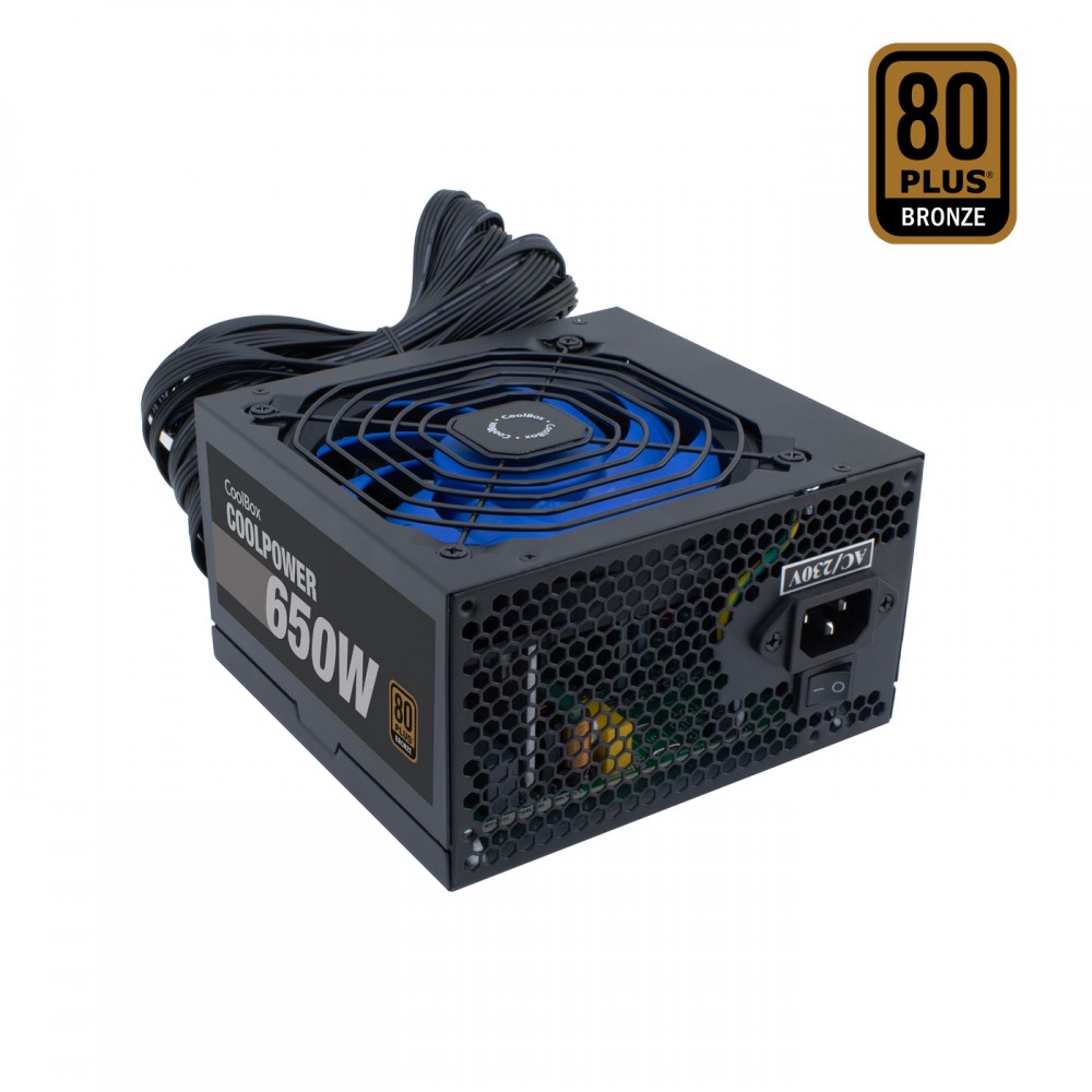 CoolBox CoolPower 650W unidad de fuente de alimentación 20+4 pin ATX ATX Negro