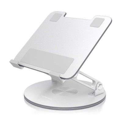 AISENS Soporte de Sobremesa Giratorio Ajustable Para Portatil  Tablet 7-13, Plata