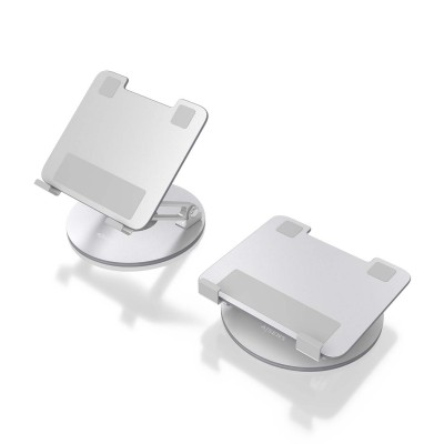 AISENS Soporte de Sobremesa Giratorio Ajustable Para Portatil  Tablet 7-13, Plata