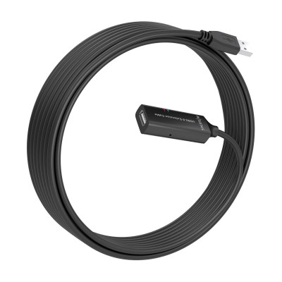 AISENS Cable USB 2.0 Prolongador con Amplificador, Tipo AM-AH, Negro, 10m