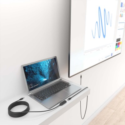 AISENS Cable USB 2.0 Prolongador con Amplificador, Tipo AM-AH, Negro, 10m