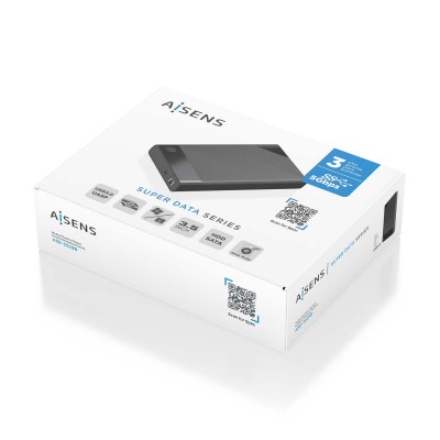 AISENS Caja Externa 3.5" ASE-3529B SATA A USB 3.0USB3.1 Gen1, Negra