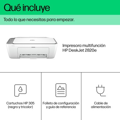 HP DeskJet Impresora multifunción 2820e