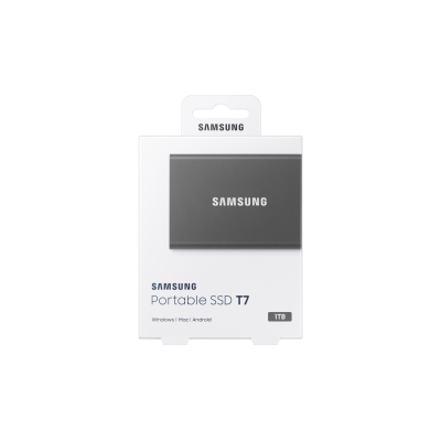 Samsung Portable SSD T7 1 TB USB Tipo C 3.2 Gen 2 (3.1 Gen 2) Gris