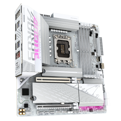 GIGABYTE B860M AORUS ELITE WF6E ICE Placa base - CPUs Intel Core Ultra, VRM de 12+1+2+1 fases, hasta 9200MHz DDR5, 1xPCIe 5.0 +
