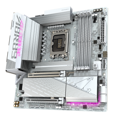 GIGABYTE B860M AORUS ELITE WF6E ICE Placa base - CPUs Intel Core Ultra, VRM de 12+1+2+1 fases, hasta 9200MHz DDR5, 1xPCIe 5.0 +