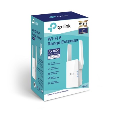 TP-Link RE505X ampliador de red Transmisor y receptor de red Blanco 10, 100, 1000 Mbits