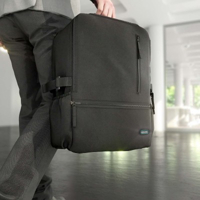 AISENS Mochila Deportiva Repelente Al Agua Para Portatil 15.6, Negro