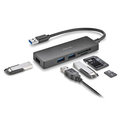 NGS IHUB READER USB 3.2 Gen 1 (3.1 Gen 1) Type-A 5000 Mbits Negro