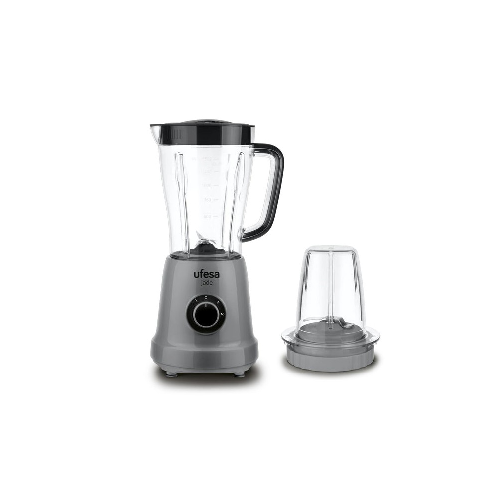 Ufesa BS4709 1,5 L Batidora de vaso 500 W Negro, Gris, Translúcido