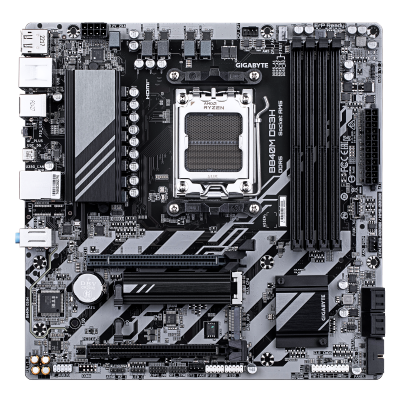 GIGABYTE B840M DS3H Placa base - Procesadores AMD Ryzen 9000, VRM de 8+2+2 fases, hasta 8200 MHz DDR5, 2xPCIe 4.0 M.2, LAN 2.5G