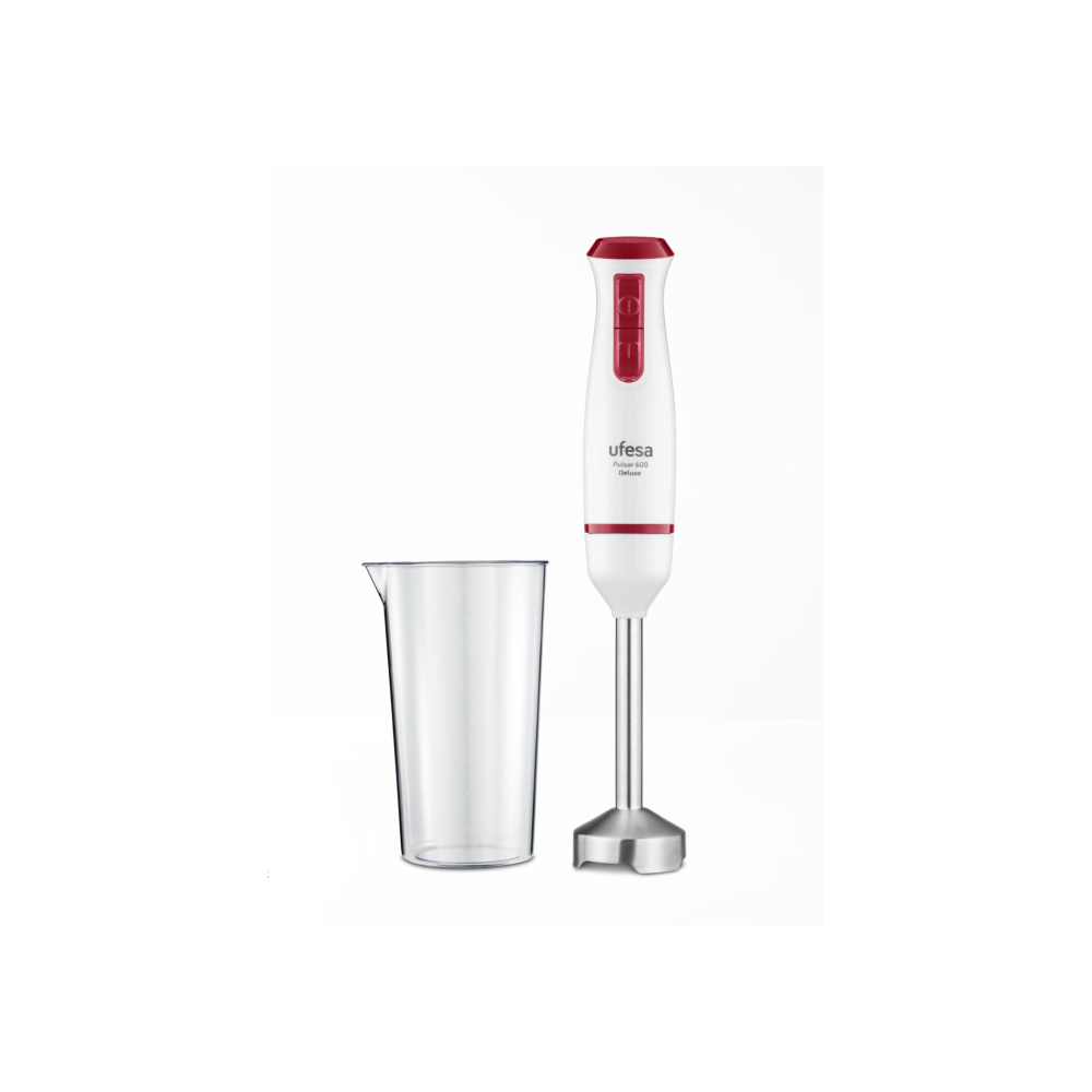 Ufesa Pulsar 600 Delux 0,6 L Batidora de inmersión 600 W Rojo, Blanco