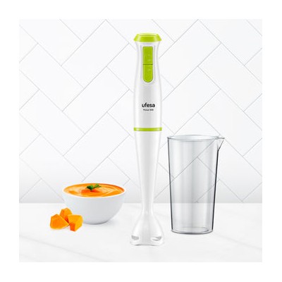 Ufesa Pulsar 600W Batidora de inmersión Verde, Blanco