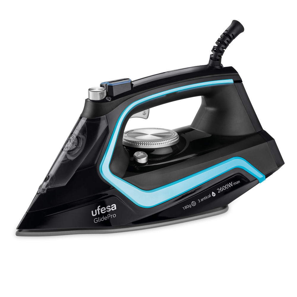 Ufesa PV2600 Plancha vapor-seco Suela de cerámica 2600 W Negro