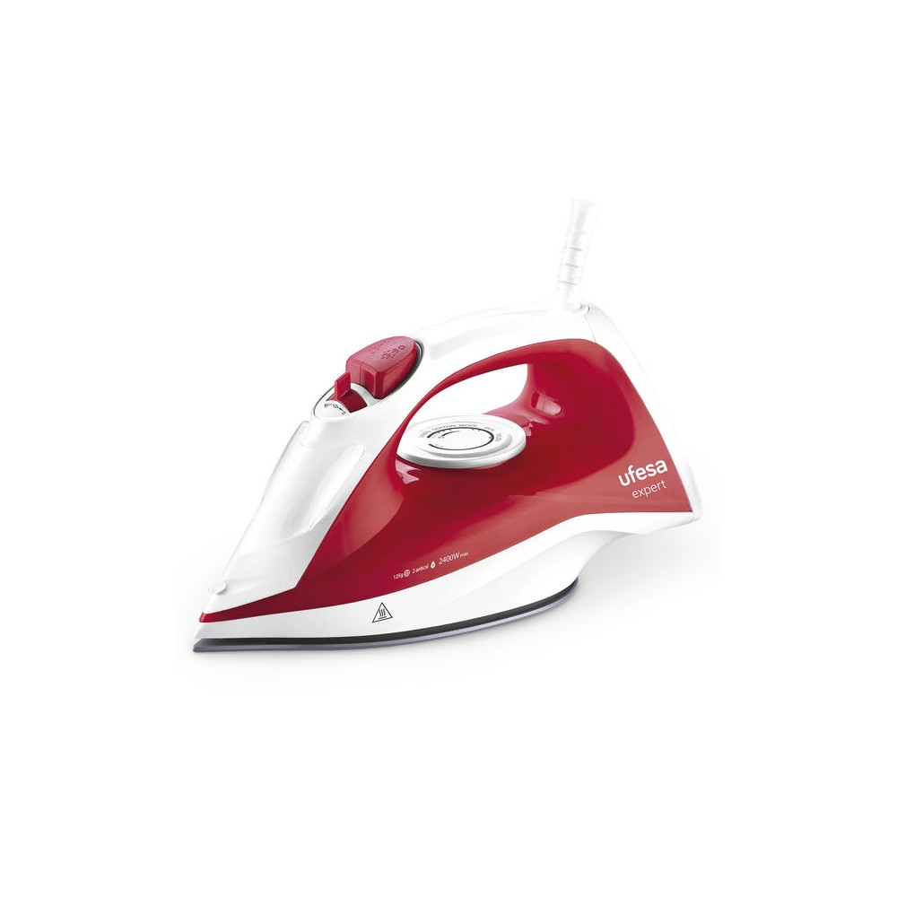 Ufesa 80105142 plancha Plancha a vapor 2400 W Rojo, Blanco