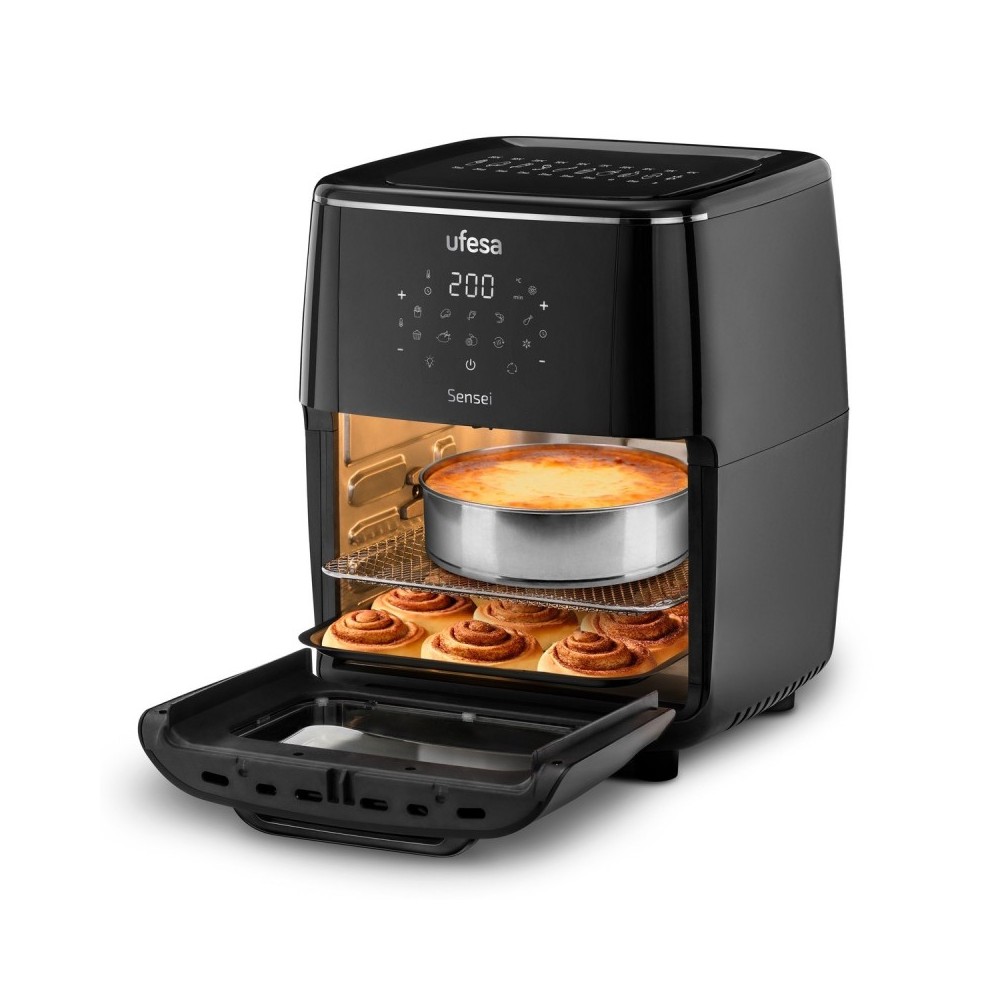 Ufesa Sensei Sencillo 12 L Independiente 1700 W Freidora de aire caliente Negro