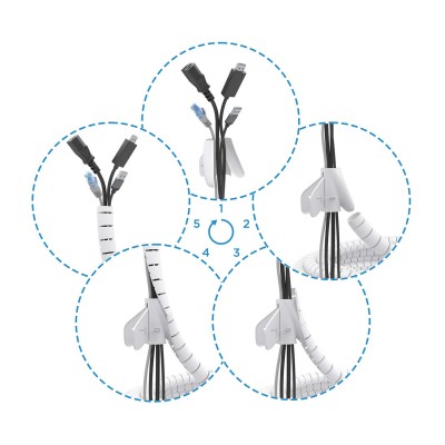 AISENS A151-0917 Universal Pasacables Blanco 1 pieza(s)