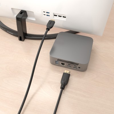 AISENS A125-0920 adaptador de cable de vídeo 5 m DisplayPort HDMI Negro