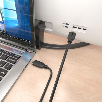 AISENS A125-0920 adaptador de cable de vídeo 5 m DisplayPort HDMI Negro