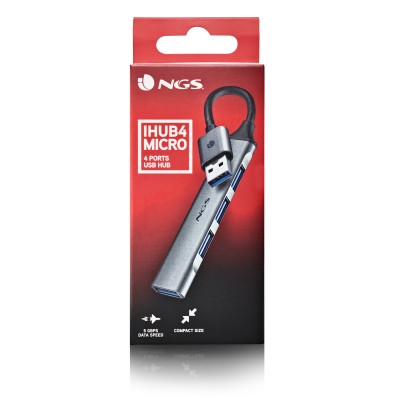 NGS IHUB4 MICRO USB 3.2 Gen 1 (3.1 Gen 1) Type-A 5000 Mbits Plata