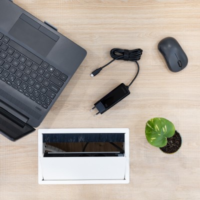 TooQ Cargador de portátil GAN USB-C PD 100W, Negro