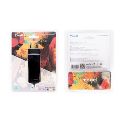 TooQ Cargador de portátil GAN USB-C PD 45W, Negro