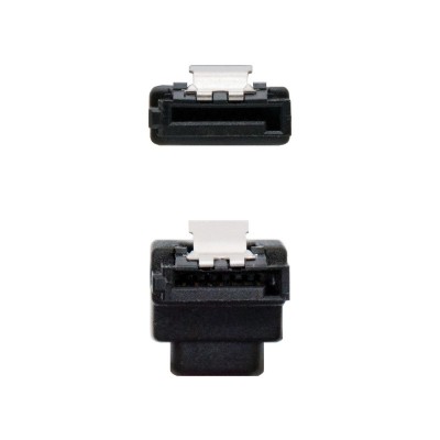 Nanocable CABLE SATA DATOS ACODADO CON ANCLAJES 0.5 M