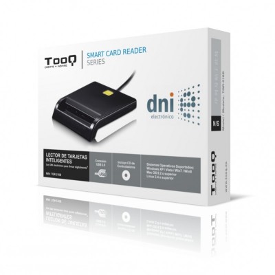 TooQ LECTOR DE TARJETA DNIe EXTERNO USB 2.0 NEGRO
