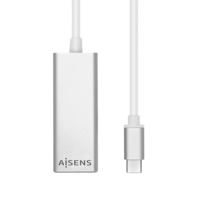 AISENS Conversor USB 3.1 Gen1 A USB C A Ethernet Gigabit 101001000 Mbps, 15cm