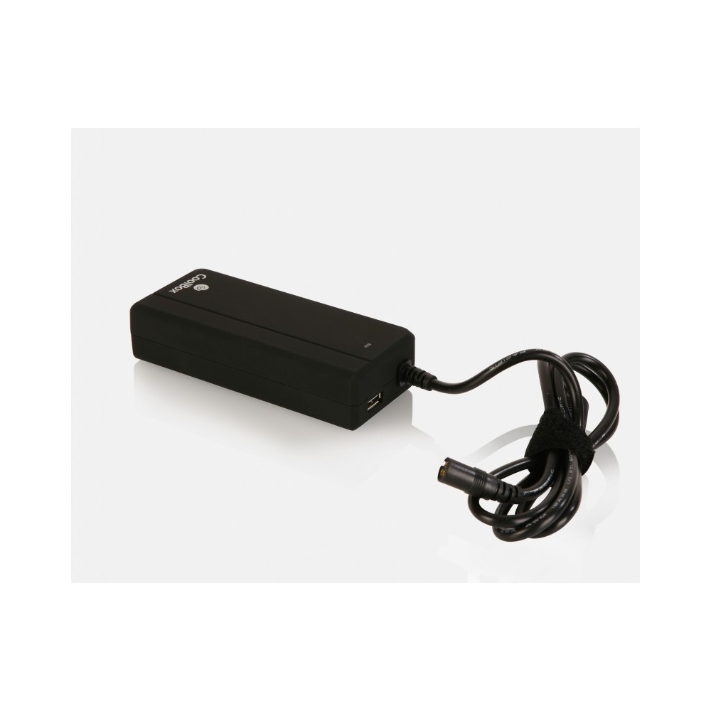 CoolBox FALCOONB90U adaptador e inversor de corriente Interior 90 W Negro