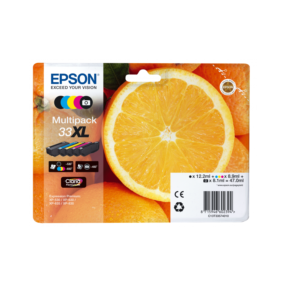 Epson Oranges Multipack 5-colours 33XL Claria Premium Ink