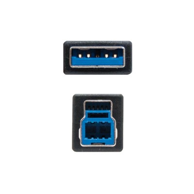 Nanocable 10.01.0802-BK cable USB 2 m USB 3.2 Gen 1 (3.1 Gen 1) USB A USB B Negro