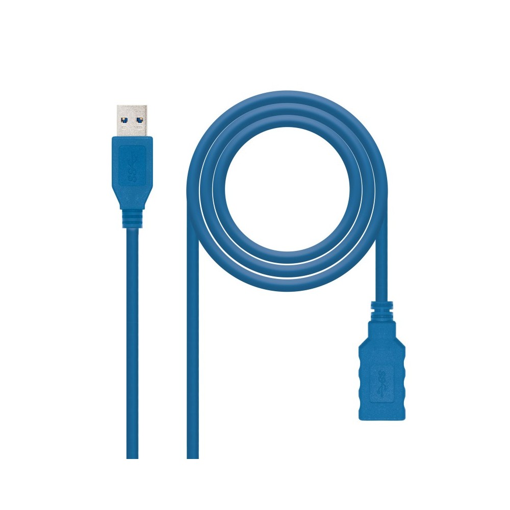 Nanocable CABLE USB 3.0, TIPO AM-AH, AZUL, 2.0 M