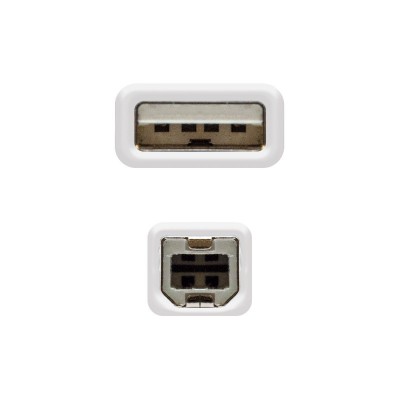 Nanocable CABLE USB 2.0, TIPO AM-AH, BEIGE, 3.0 M
