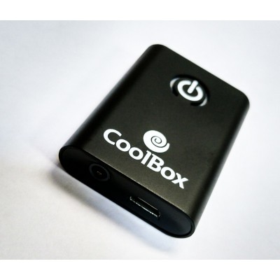 CoolBox COO-BTALINK transmisor de audio inalámbrico 3,5 mm 15 m Negro