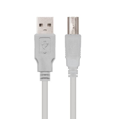 Nanocable CABLE USB 2.0 IMPRESORA, TIPO AM-BM, BEIGE, 1.8 M