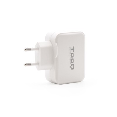 TooQ Cargador de Pared doble puerto USB-C + USB A, 27W