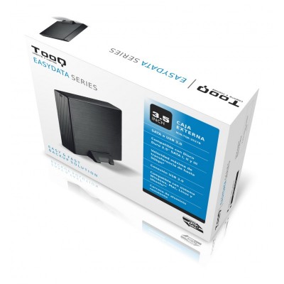 TooQ CAJA HDD 3,5" SATA A USB 2.03.0 NEGRA
